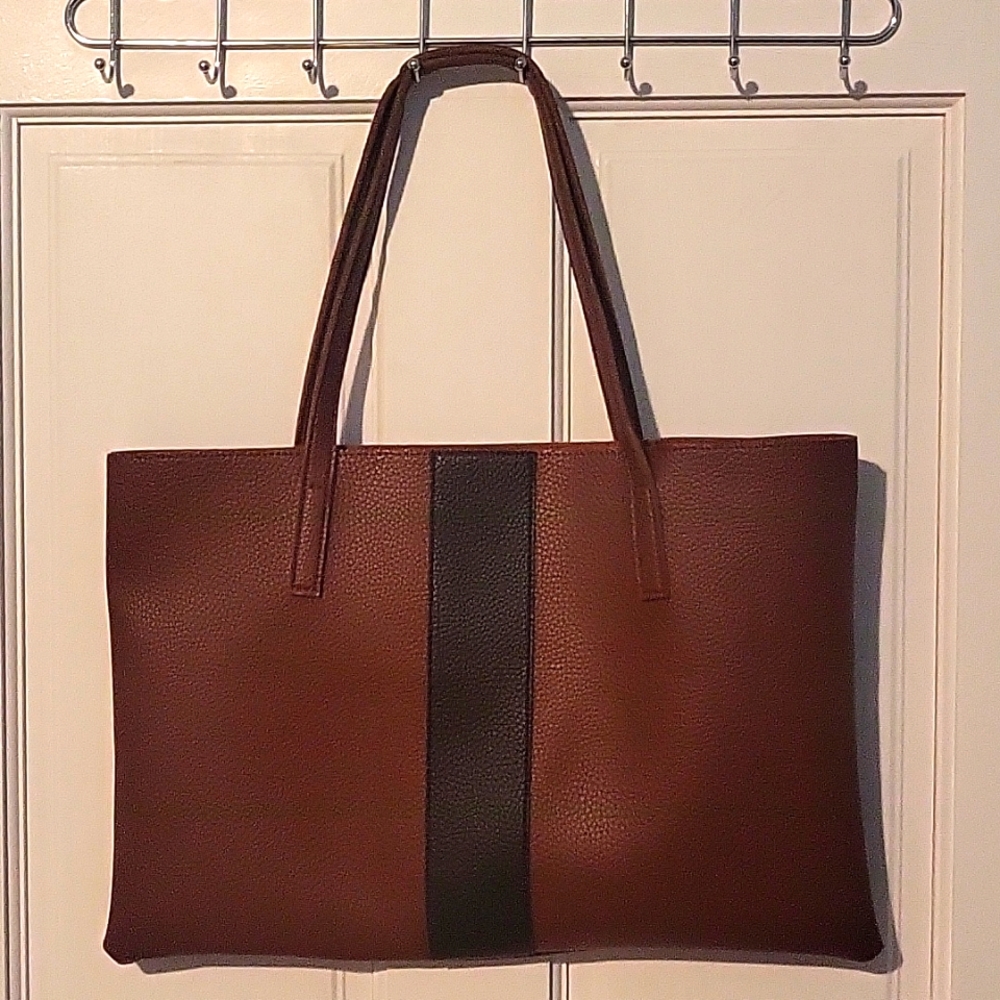 Vince Camuto Tote Unisex, One Size, Brown Black